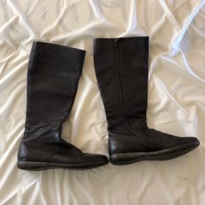 Dark brown leather Camper boots
